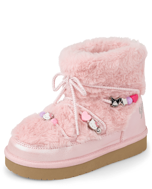 Girls Hello Kitty® And Friends Beaded Lace Up Boots
