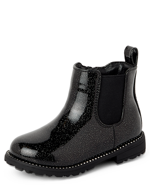 Toddler Girls Glitter Chelsea Boots