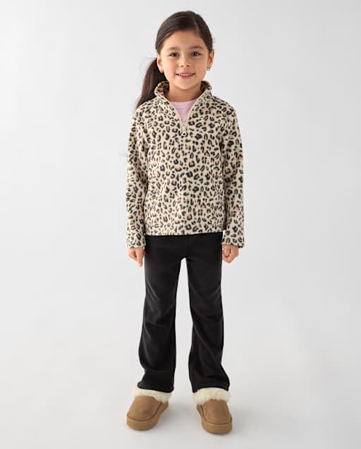 Toddler Girls Microfleece Flare Sweatpants