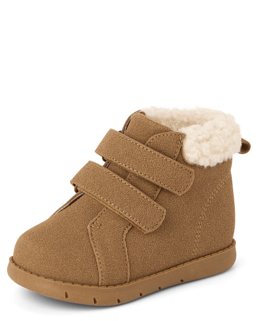 Baby Boys First Steps Teddy Boots