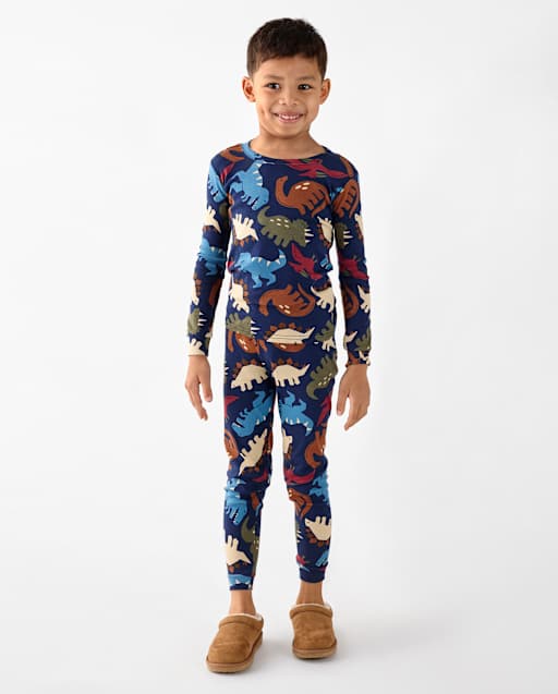 Baby And Toddler Boys Dino Snug Fit Cotton Pajamas