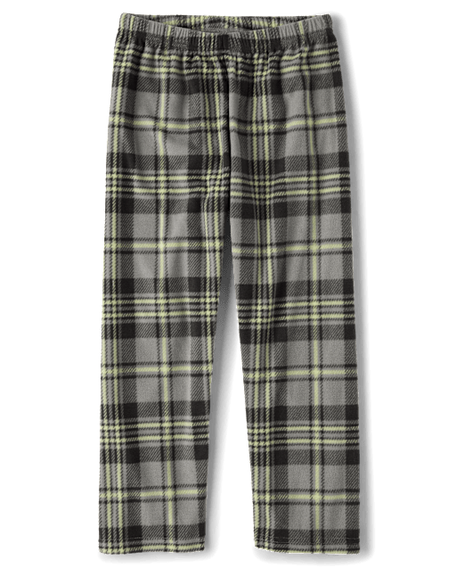 Boys Plaid Dream Fleece Pajama Pants