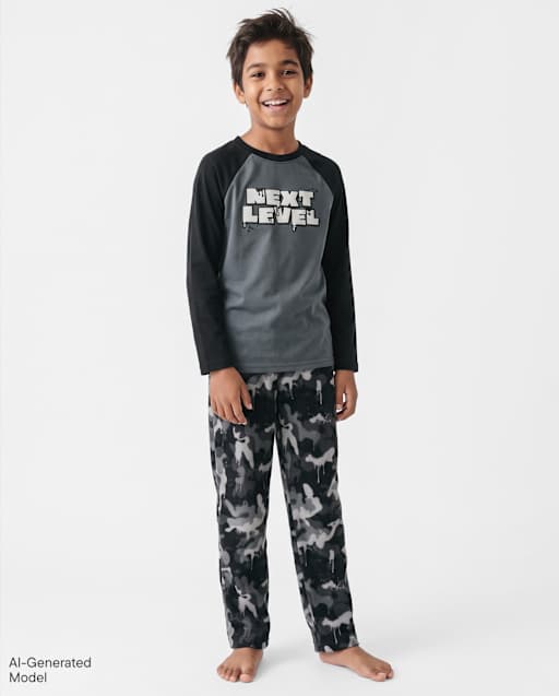 Boys Next Level Camo Pajamas