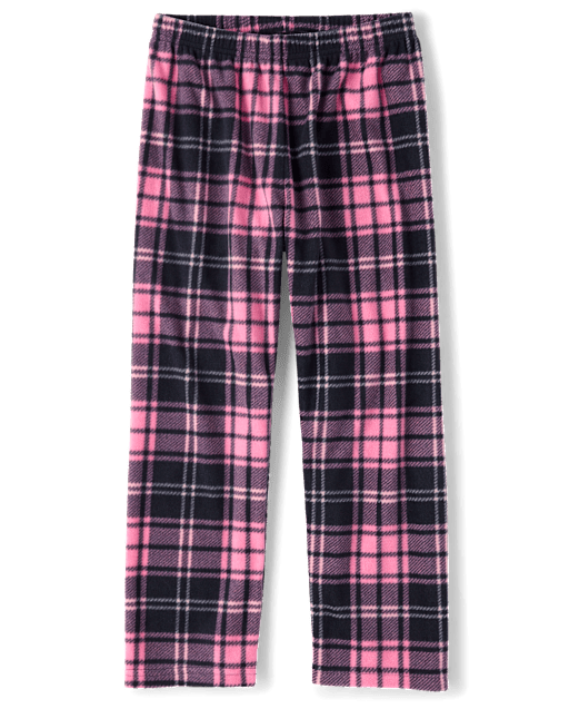 Girls Plaid Dream Fleece Pajama Pants