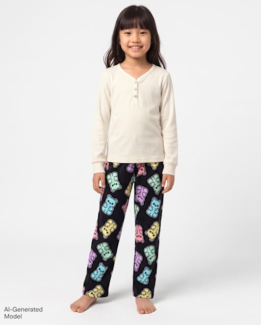 Girls Candy Bear Dream Fleece Pajama Pants