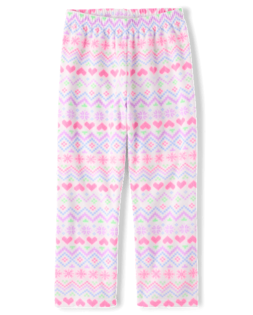 Girls Heart Fairisle Dream Fleece Pajama Pants