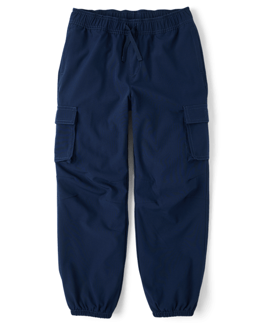 Boys Lined Cargo Jogger Pants