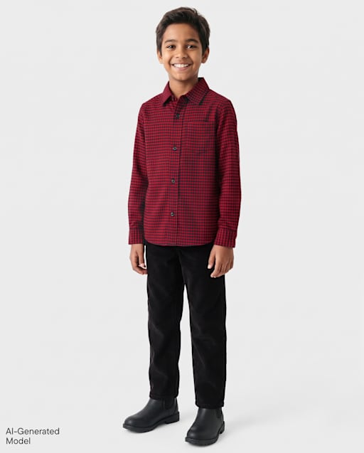 Boys Corduroy Straight Pants