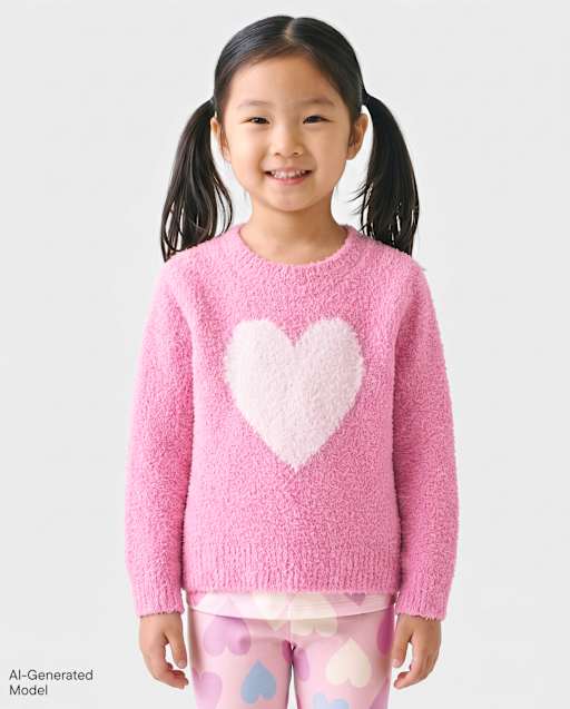Toddler Girls Intarsia Sweater