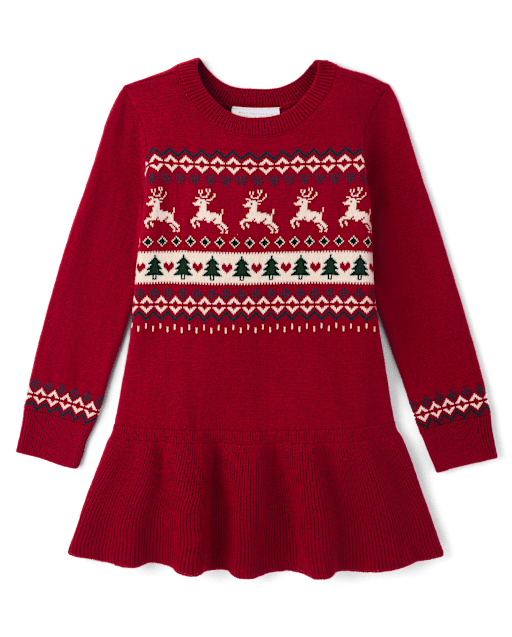 christmas sweaters dresses Baby And Toddler Girls Long Sleeve Reindeer Knit Sweater Dress - RED Tipsy elves Color:Harbor Made with our iconic zero drop shoes Billy B Brown Book