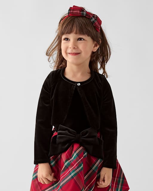 Toddler Girls Velour Shrug
