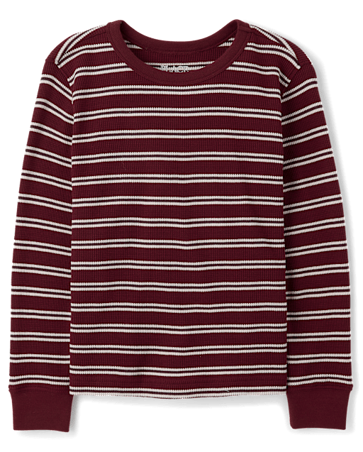 Boys Striped Thermal Top