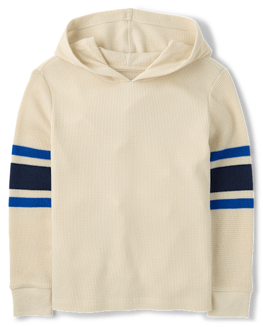 Boys Colorblock Thermal Hooded Top
