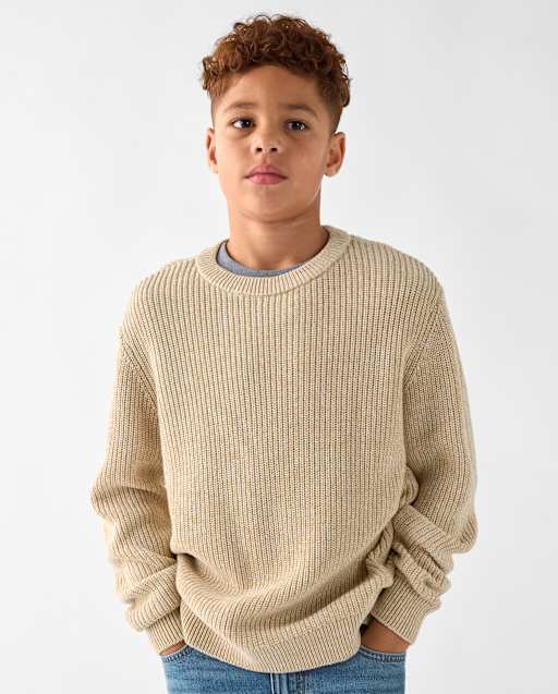 Boys Shaker Stitch Sweater