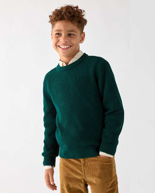 Boys Shaker Stitch Sweater