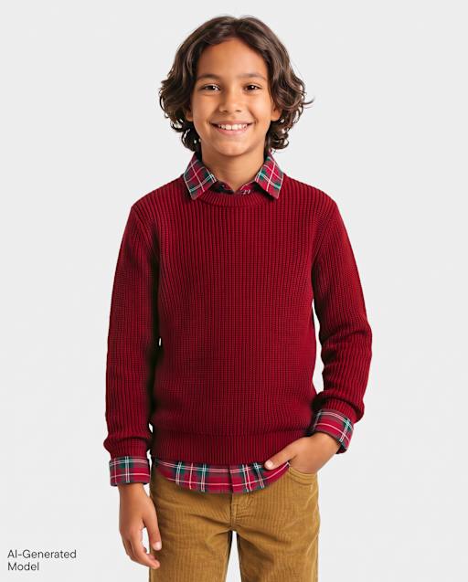 Pull à pois pour garçon