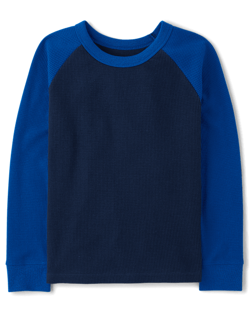Boys Colorblock Thermal Raglan Top