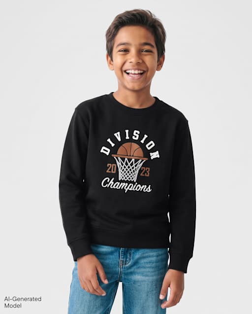 Boys Embellished Premium Fleece Sweatshirt