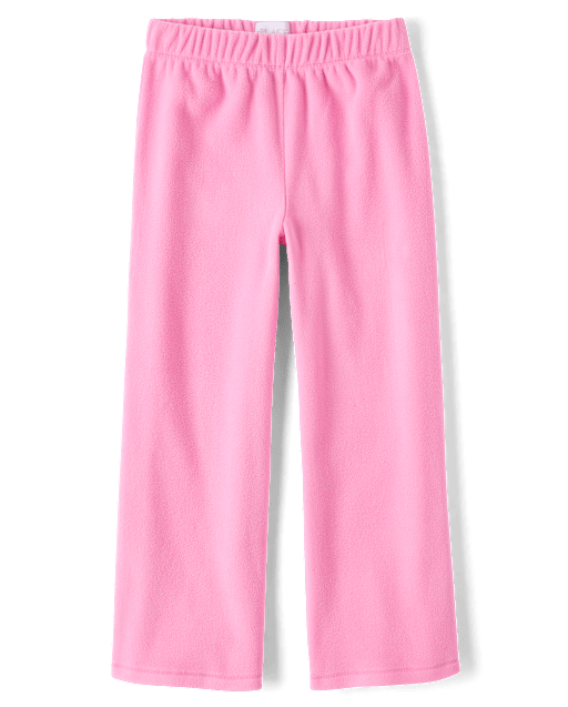 Girls Microfleece Wide Leg Sweatpants