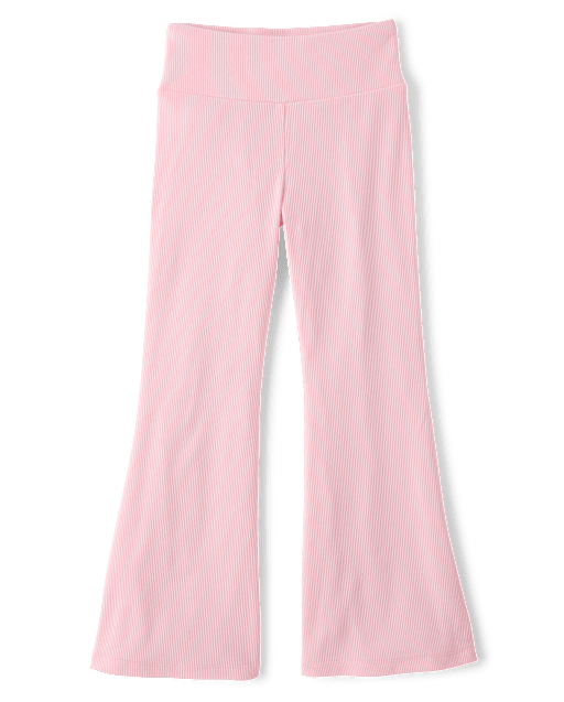Girls Sueded Rib Flare Leggings