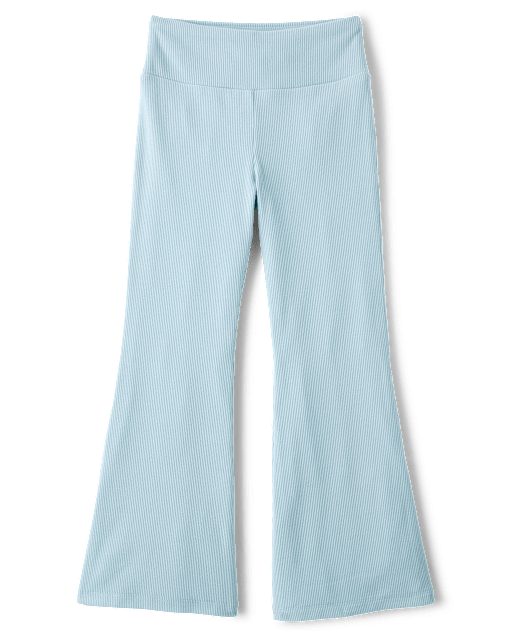Girls Sueded Rib Flare Leggings