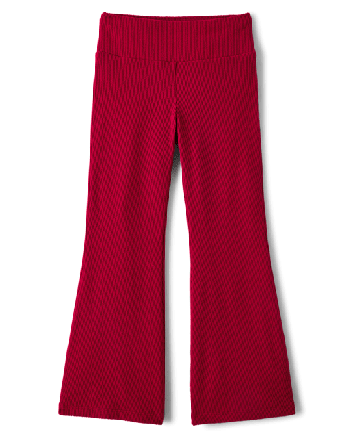 Leggings évasés côtelés en daim pour filles