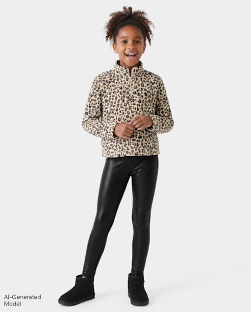Girls High Shine Leggings