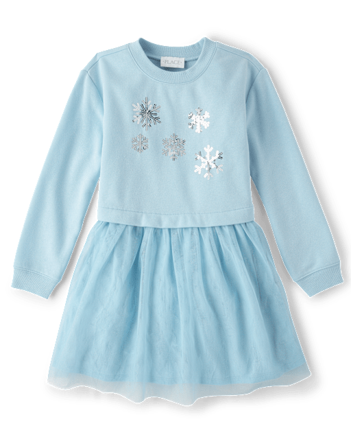 Robe sweat-shirt ornée pour filles