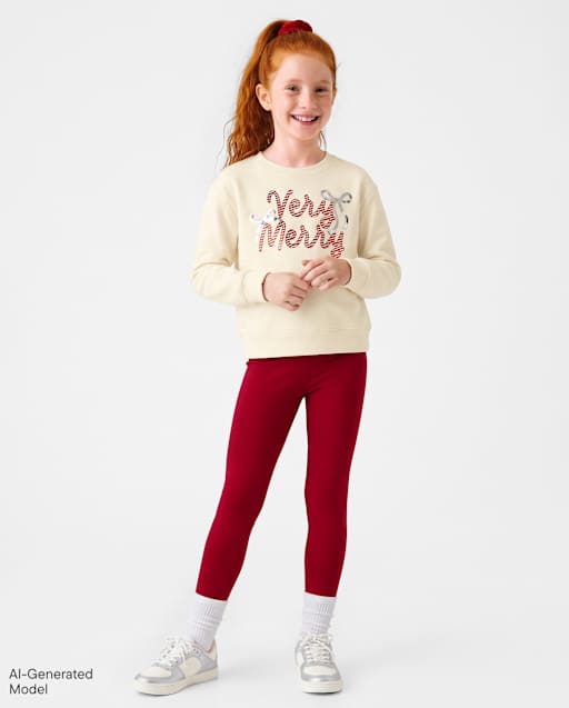 Girls Winter Warm Leggings