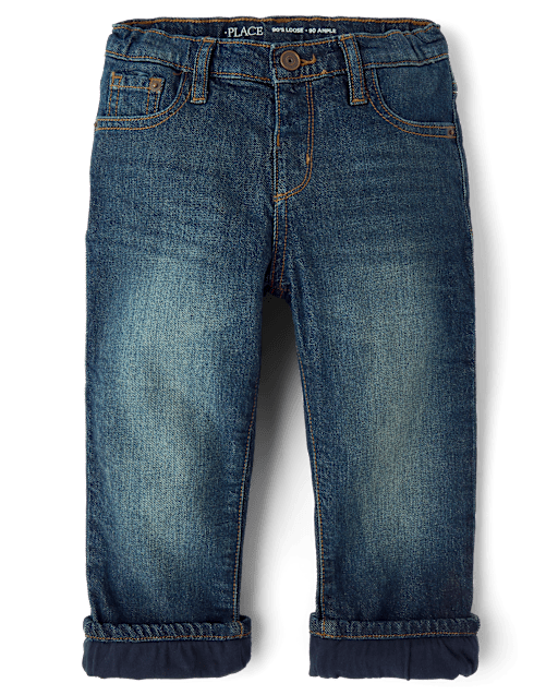 Toddler Boys Lined 90s Loose Jeans