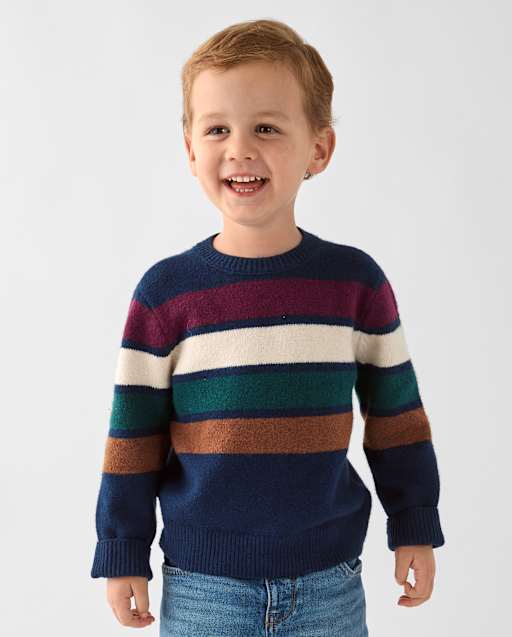 Toddler Boys Striped Sweater