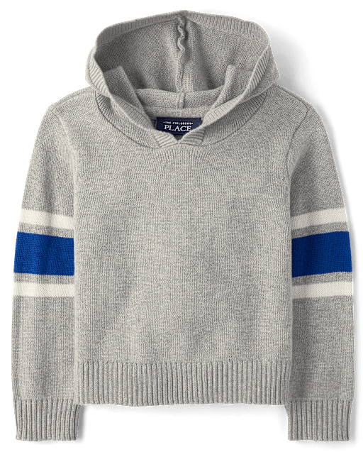 Toddler Boys Colorblock Hooded Sweater