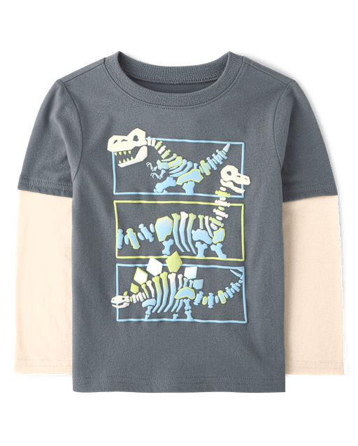 Baby And Toddler Boys Graphic Layered Top
