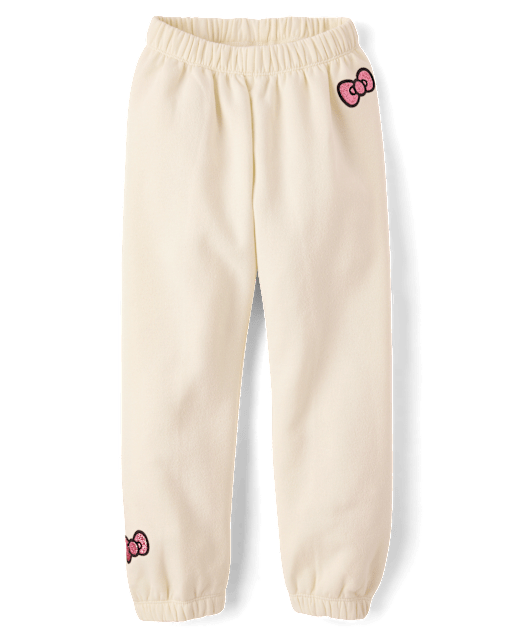 Girls Hello Kitty® Embellished Premium Fleece Barrel Sweatpants