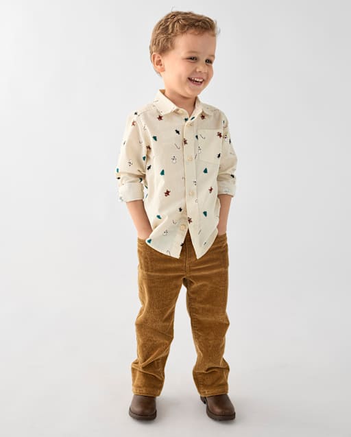 Baby And Toddler Boys Corduroy Straight Pants