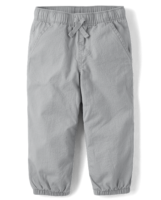 Baby And Toddler Boys Lined Pull On Jogger Pants