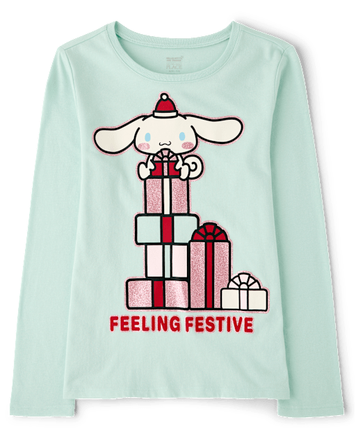 Girls Cinnamoroll™ Glitter Feeling Festive Graphic Tee