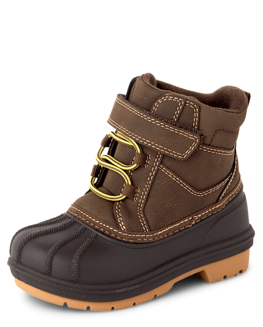 Toddler Boys Colorblock Lace Up All Weather Boots