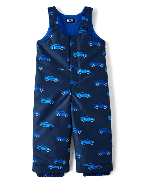 Toddler Boys Racecar Snow Bib