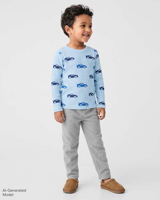 Baby And Toddler Boys Print Thermal Top