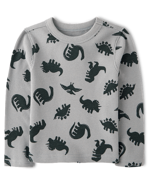 Baby And Toddler Boys Print Thermal Top