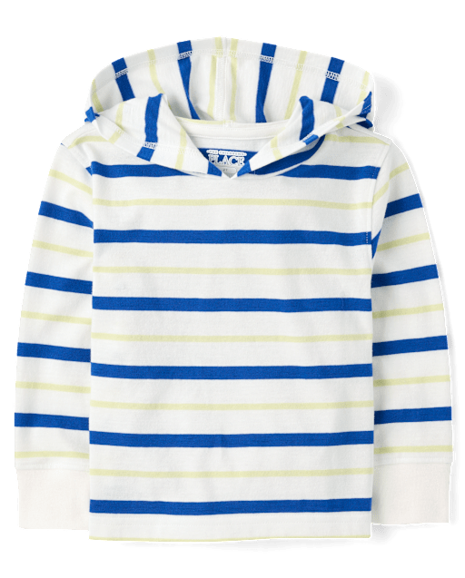 Baby And Toddler Boys Striped Hooded Top