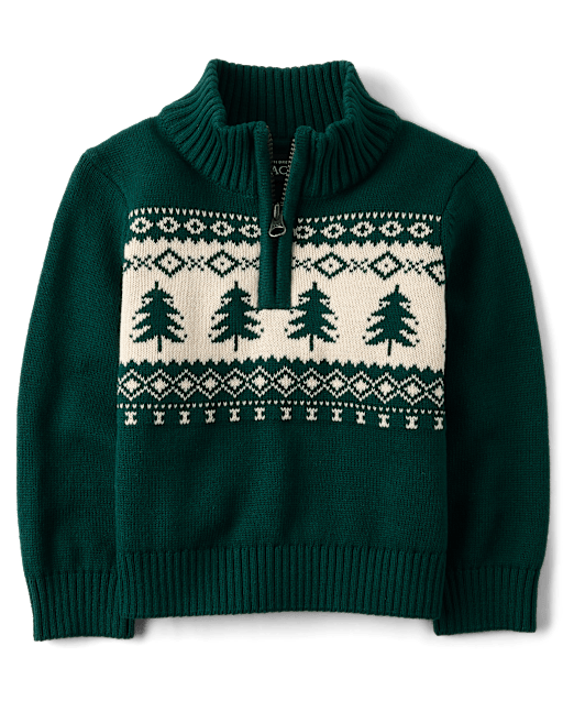 Pull de Noël à col zippé pour petit garçon