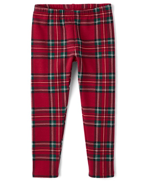 Girls Print Winter Warm Leggings