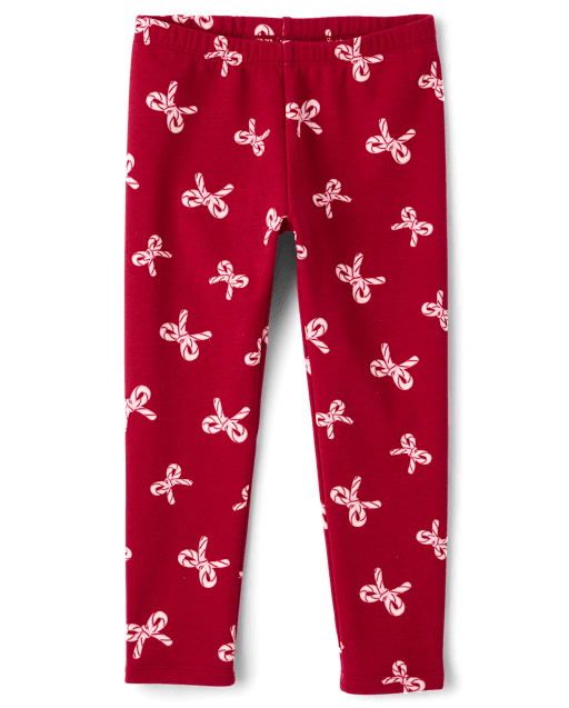 Girls Print Winter Warm Leggings