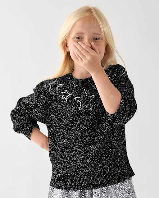 Girls Embellished Icon Sweater