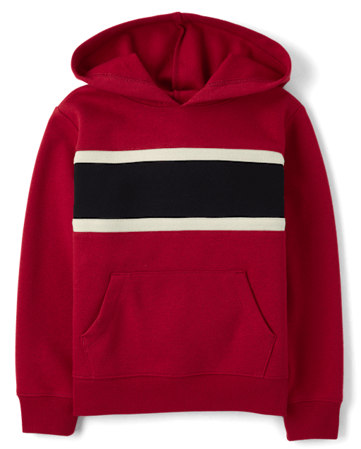 Boys Colorblock Premium Fleece Hoodie