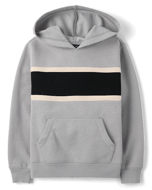 Boys Colorblock Premium Fleece Hoodie