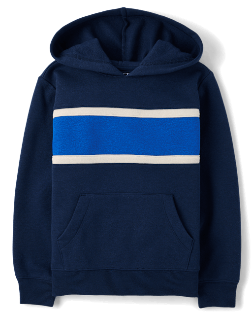 Boys Colorblock Premium Fleece Hoodie