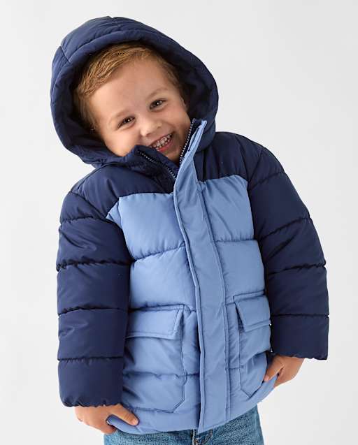 Toddler Boys Colorblock Parka Jacket